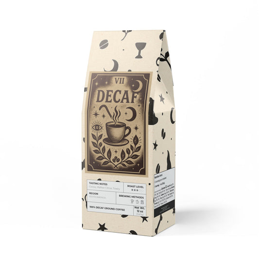 The Decaf: Notes of cocoa, mellow citrus & gentle toastiness